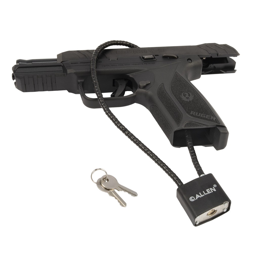 15" Cable Lock, 2-Pack, Black