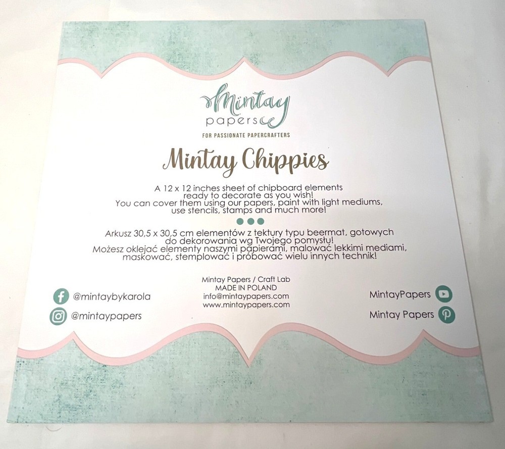 Mintay Chippies Chipboard Decor Elements Nature Set MT-CHIP2-D30