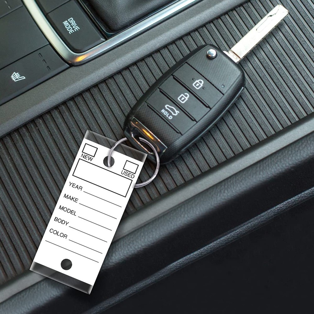 Versa-Tags 250 Per Box, Self-Protecting Paper Key Tags with Chrome-Plated Spl...