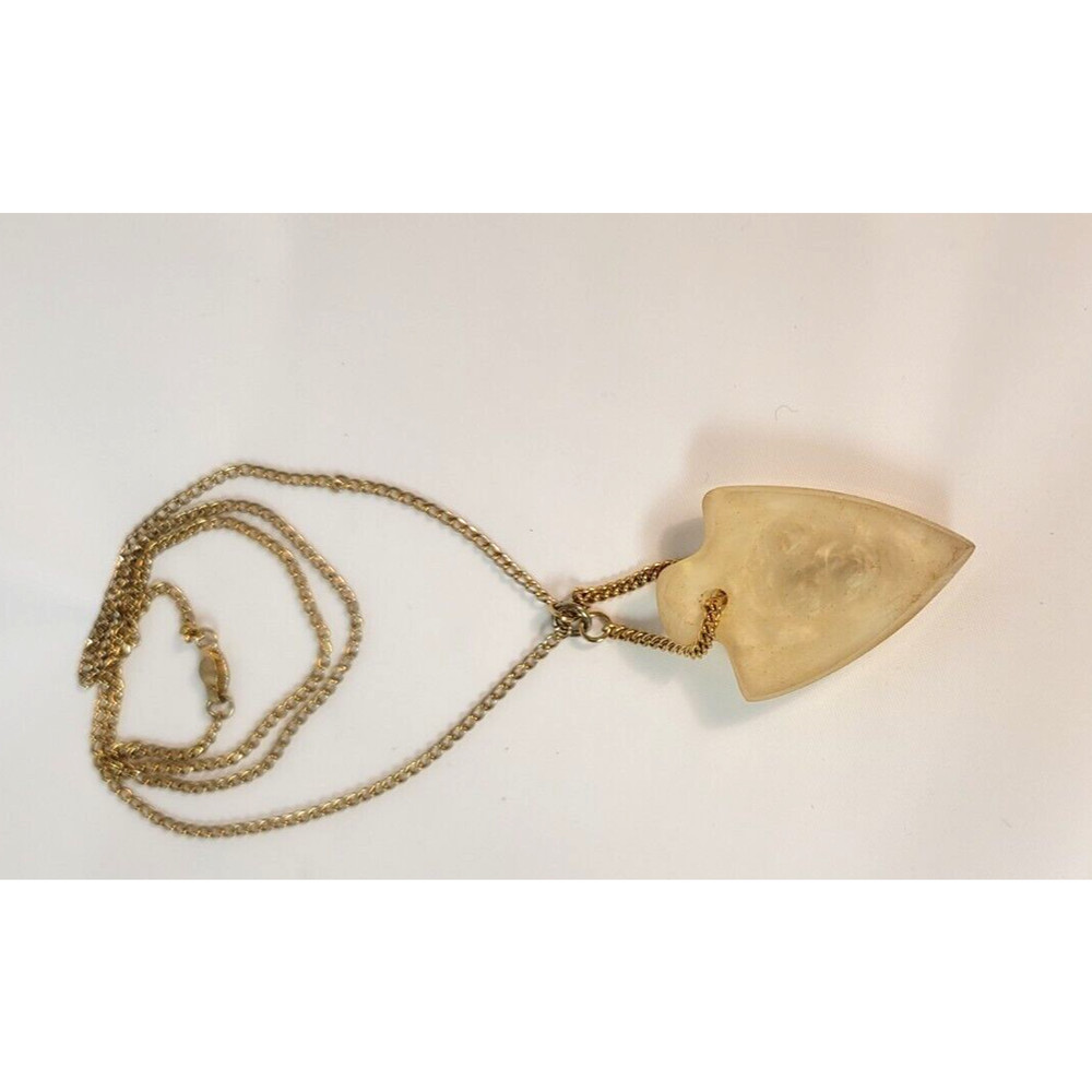 Real Looking Scorpion Set in Lucite Glows Under Black Light Necklace..