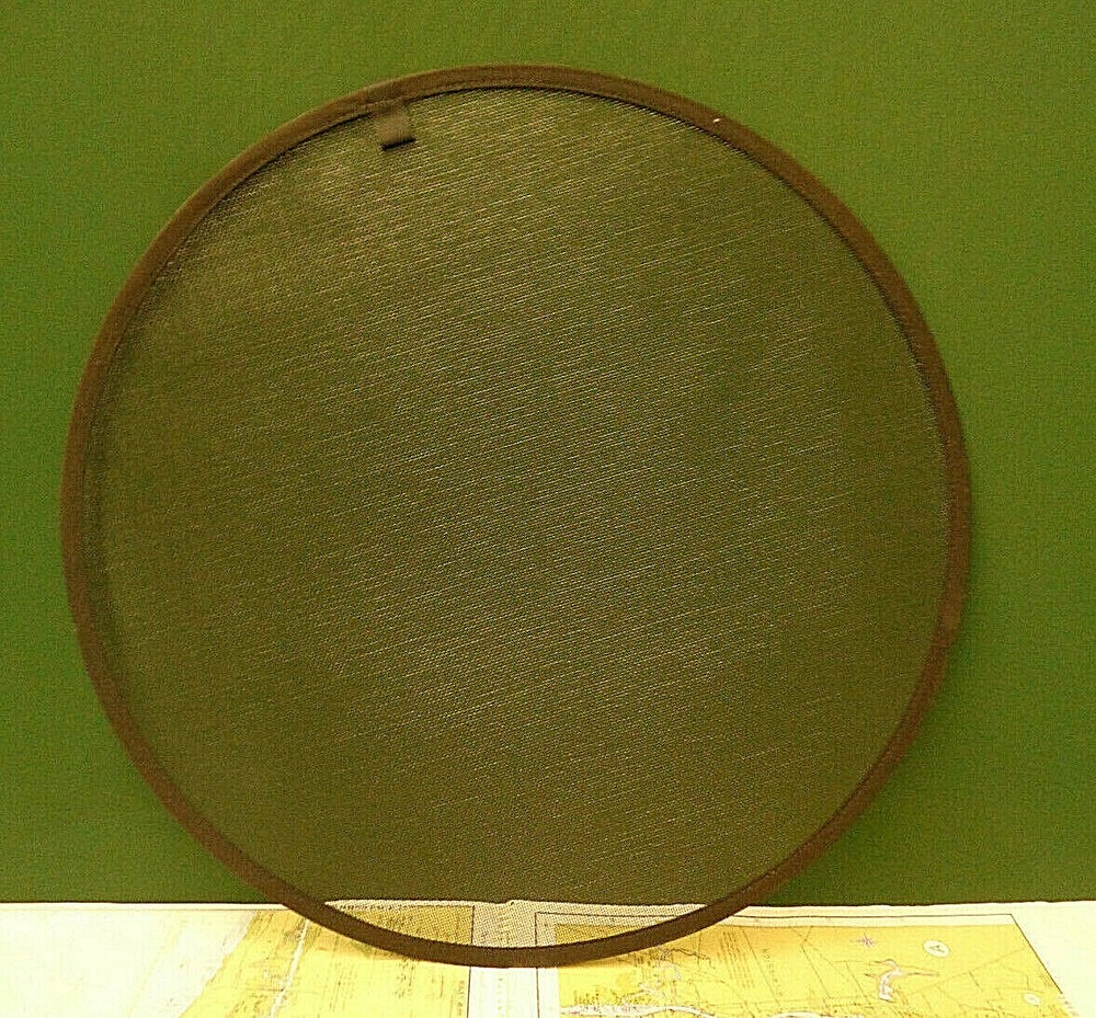Round Black Hatch Fly Screen Dia 20 1/2" Snap In