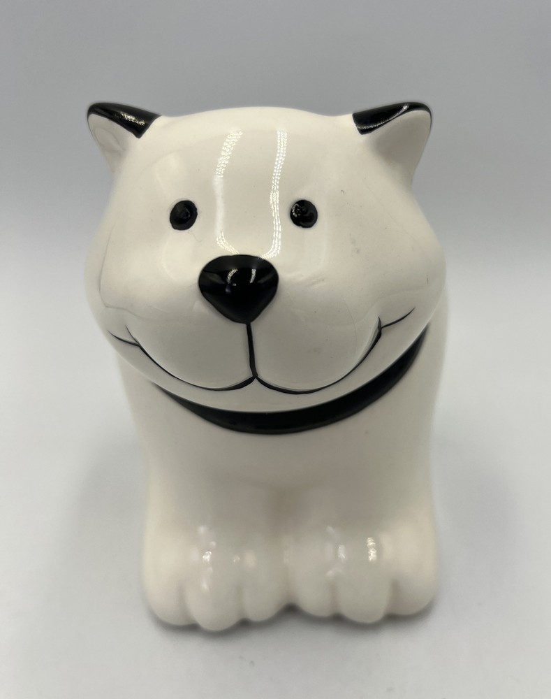Department 56 Pets White Cat Planter Small Ceramic