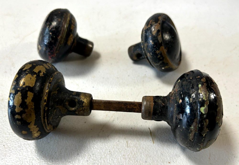 Vintage Brass Painted Door Knobs