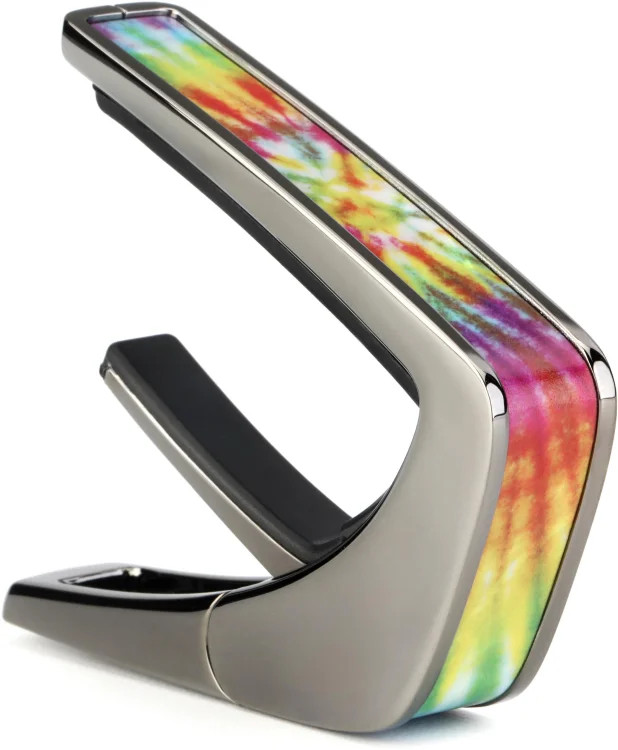 Thalia Deluxe Capo - Black Chrome, Pearl Tie-dye