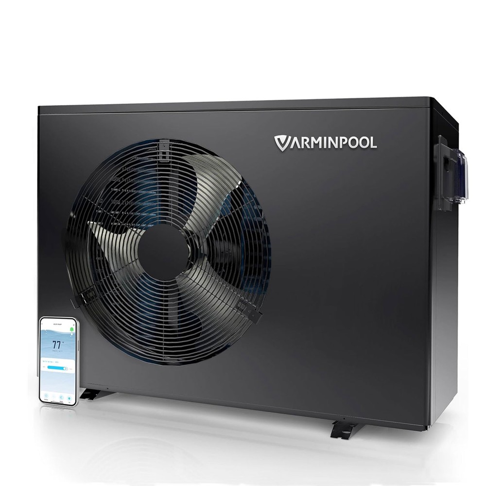 VARMINPOOL All-Weather Heat Pump Wi-Fi for Inground Pools up to 13,000 Gallons