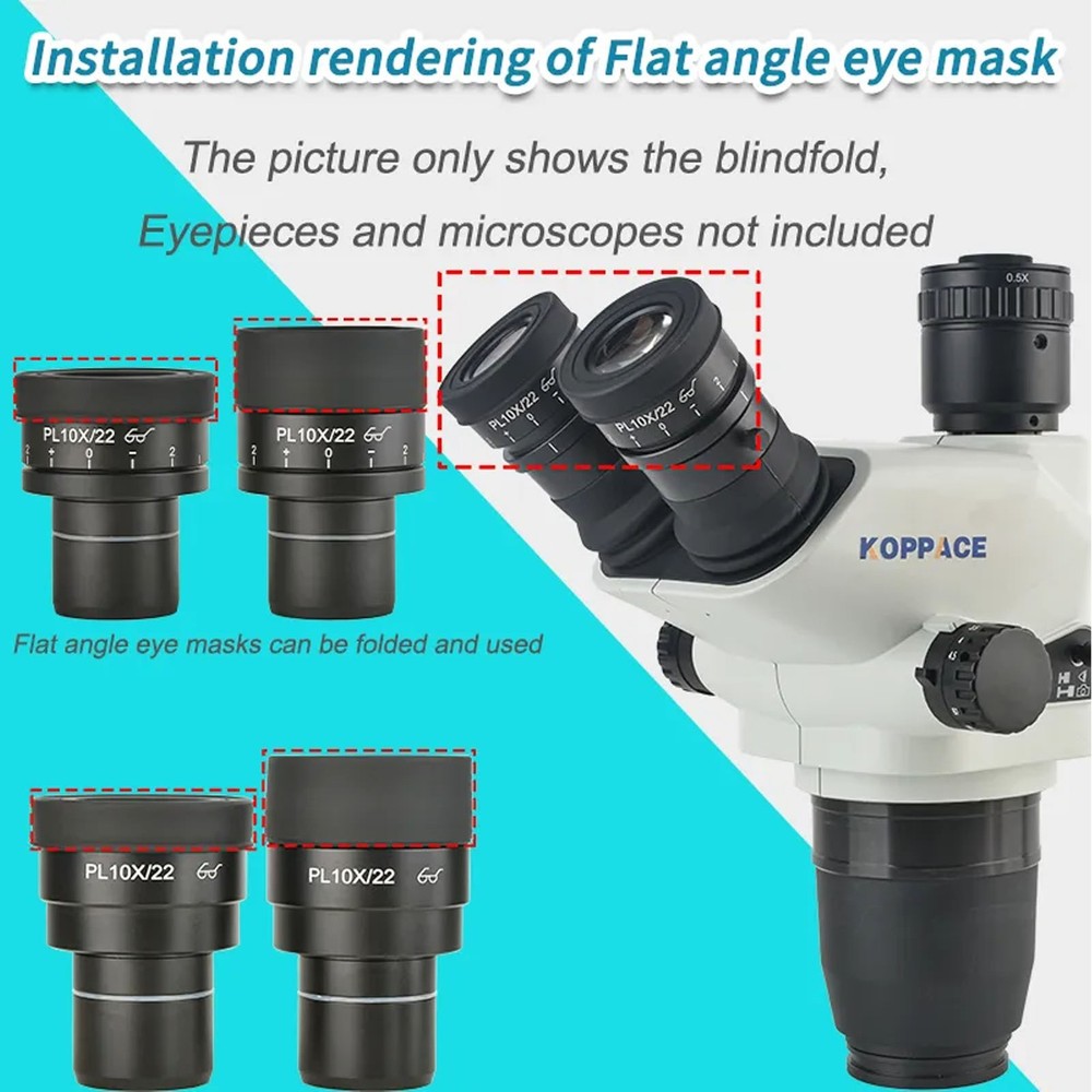2x Stereo Microscope Eyepiece Eyeshields Eyepiece Guard For 40mm-42mm Interface