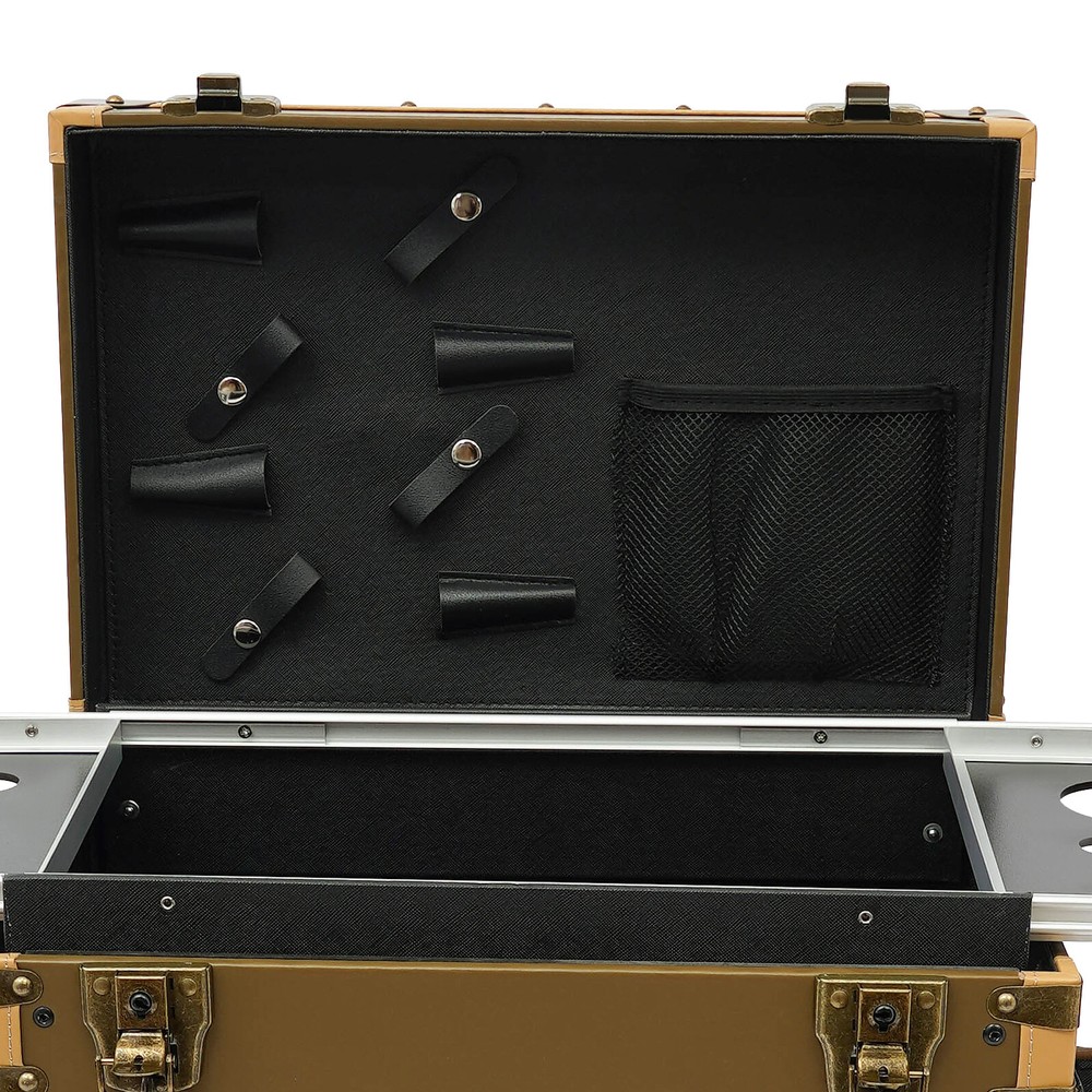 Professional Rolling Makeup Train Case Makeup Storage Organizer Cosmetic Trolley