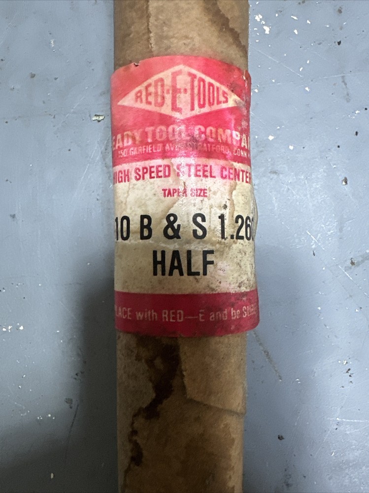 New Ready Tool Co. #10 B & S Brown & Sharp 1.260 Half Dead Center