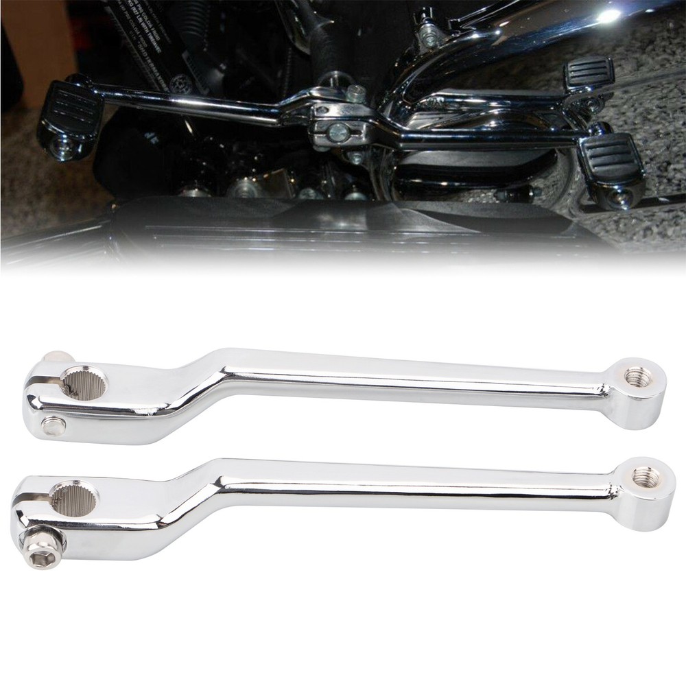 Chrome Heel Toe Shift Lever For Harley Softail 86-up Electra Glide FLHT FLHTCU