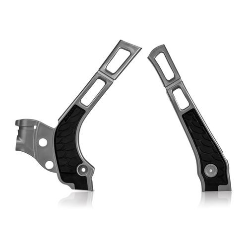 Acerbis X-Grip Frame Guards Silver/Black2464741015
