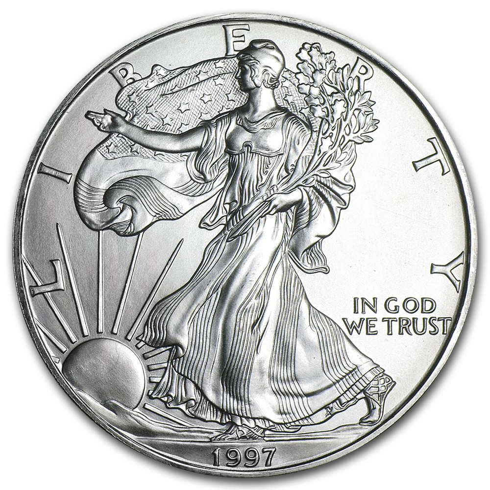 1997 1 oz Silver American Eagle BU - SKU #1064
