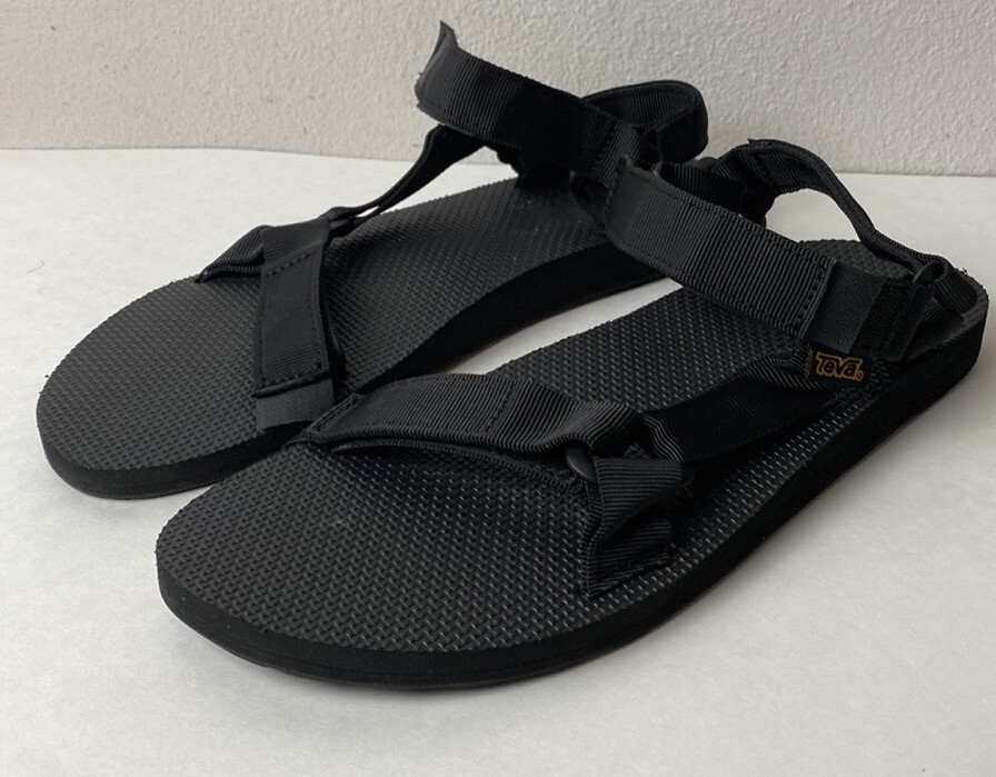 Teva mens universal sandals adjustable ankle strap black size 11