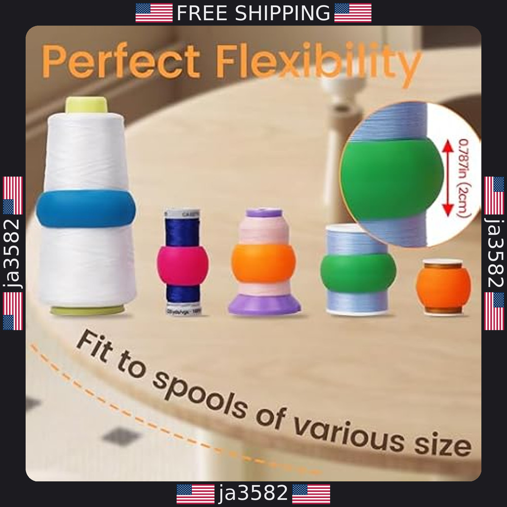 20pcs Thread Spool Savers by Brothread - Prevent Unwinding Tails for Sewing