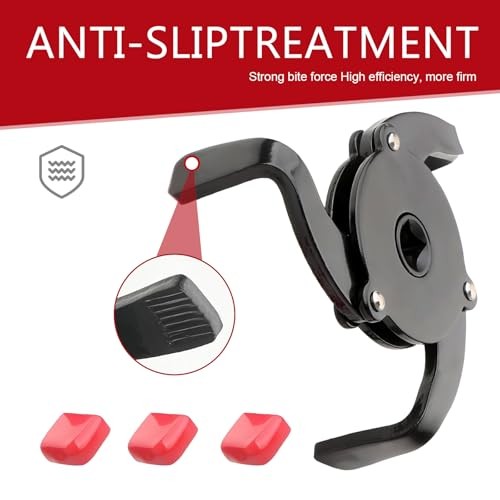 Car Filter Wrench, 3-Claw Adjustable Oil Filter Wrench Tool with Variable