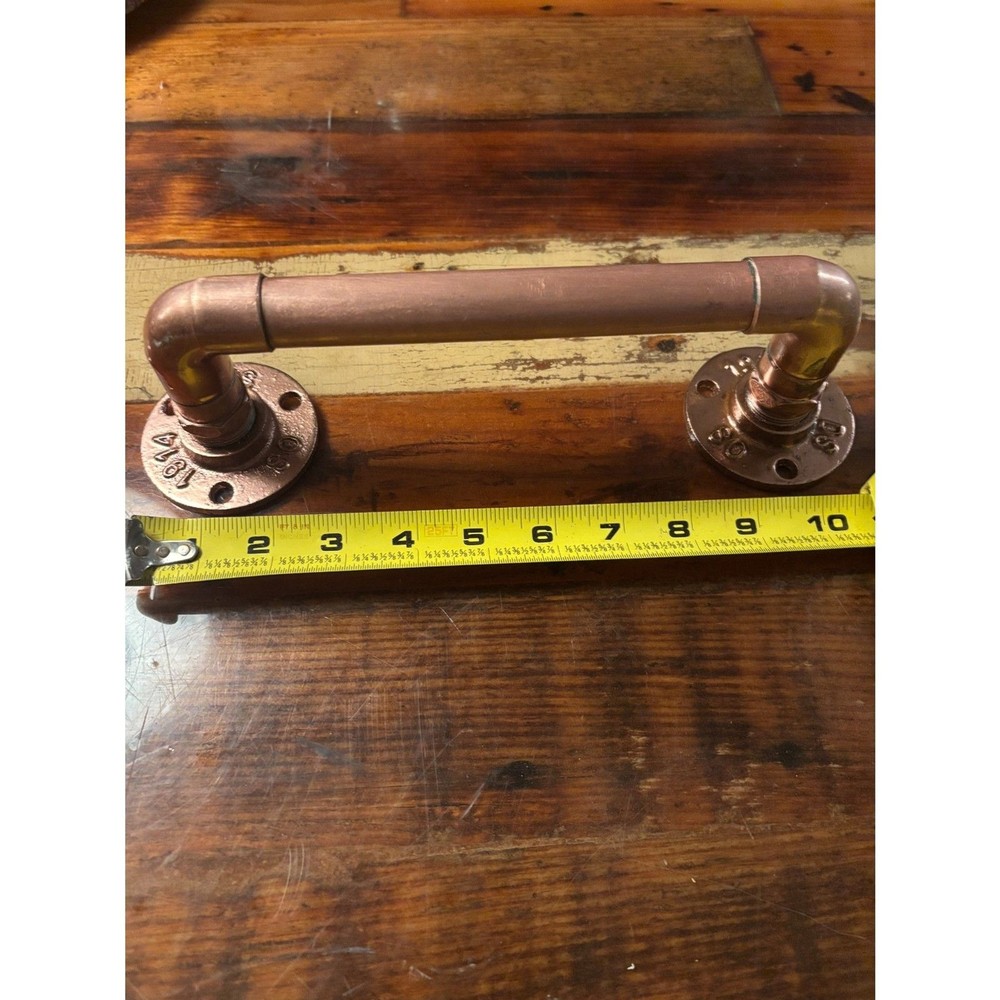 copper drawer pulls/towel bar handcrafted