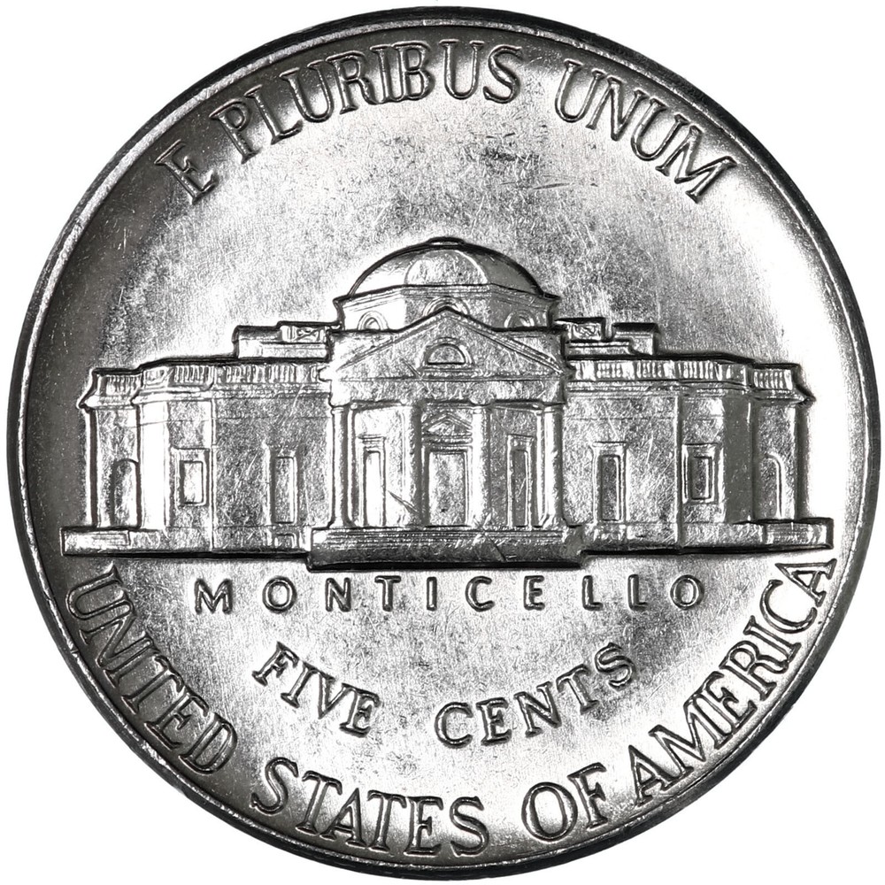 1982 P D Jefferson Nickel BU 2 Coin Year Set