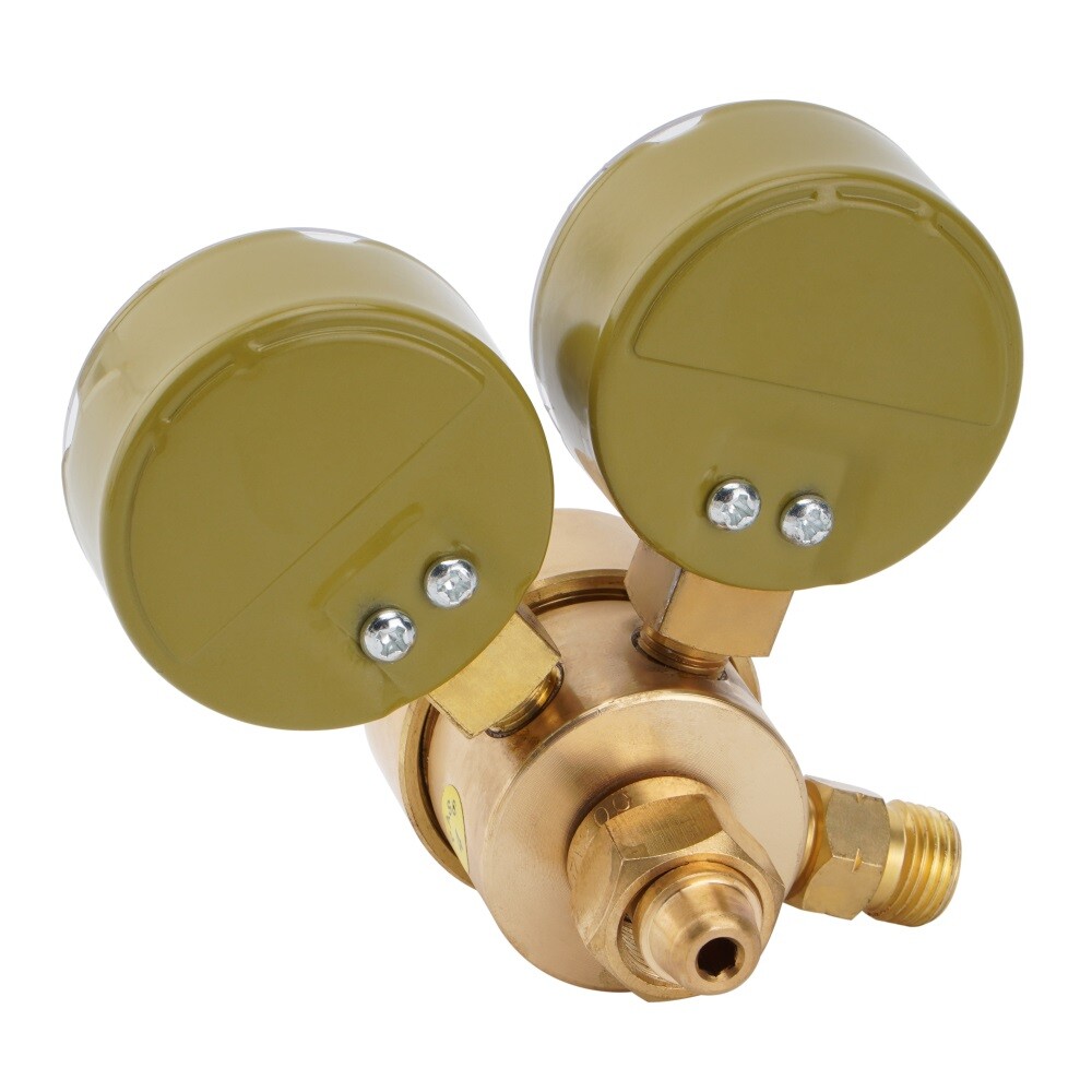 Acetylene & Oxygen Regulator, CGA540 & CGA200, with T-Handle & Hose Connector