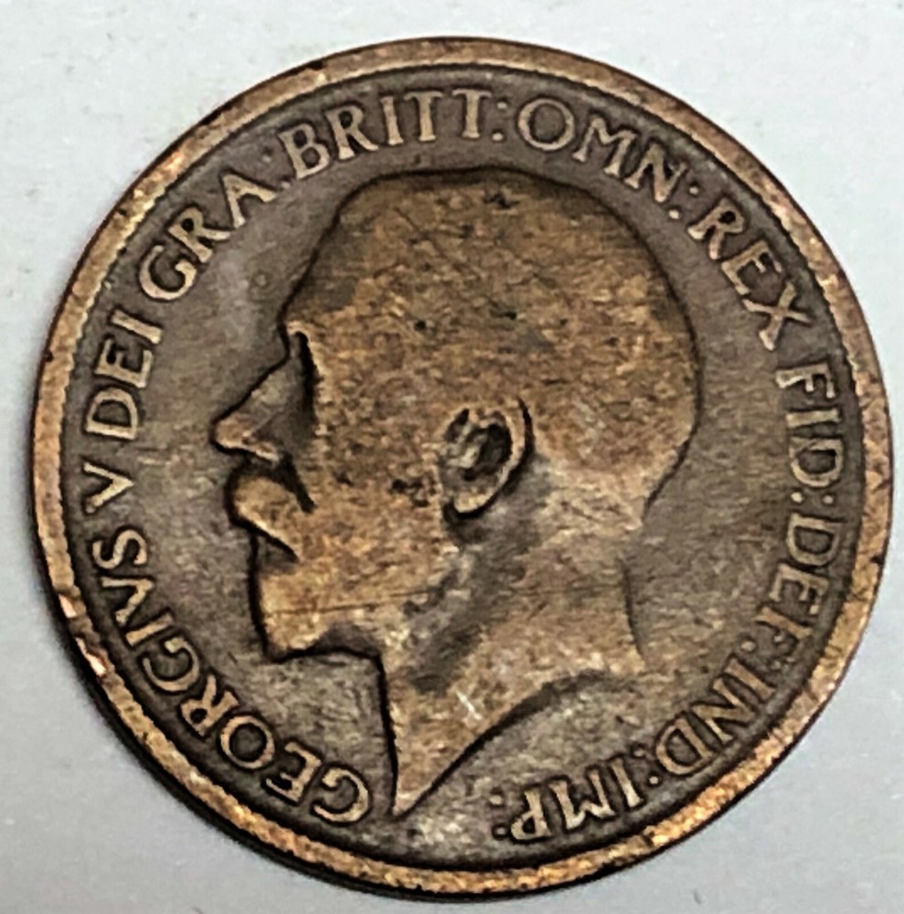 # C8284 GREAT BRITAIN COIN, HALF PENNY 1916