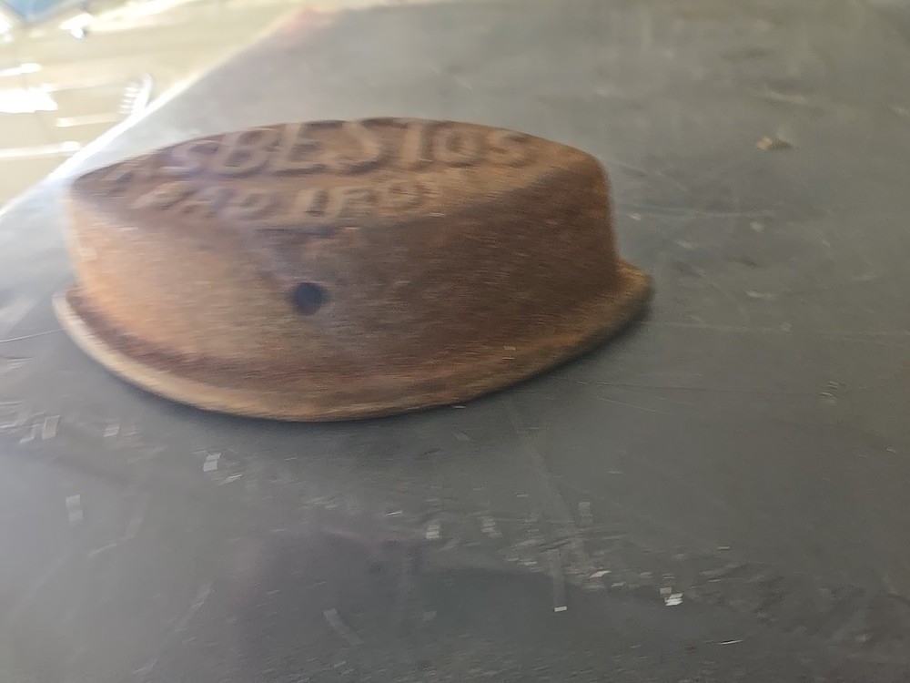 Vintage Asbestos Sad Iron Heavy Cast Iron Primitive