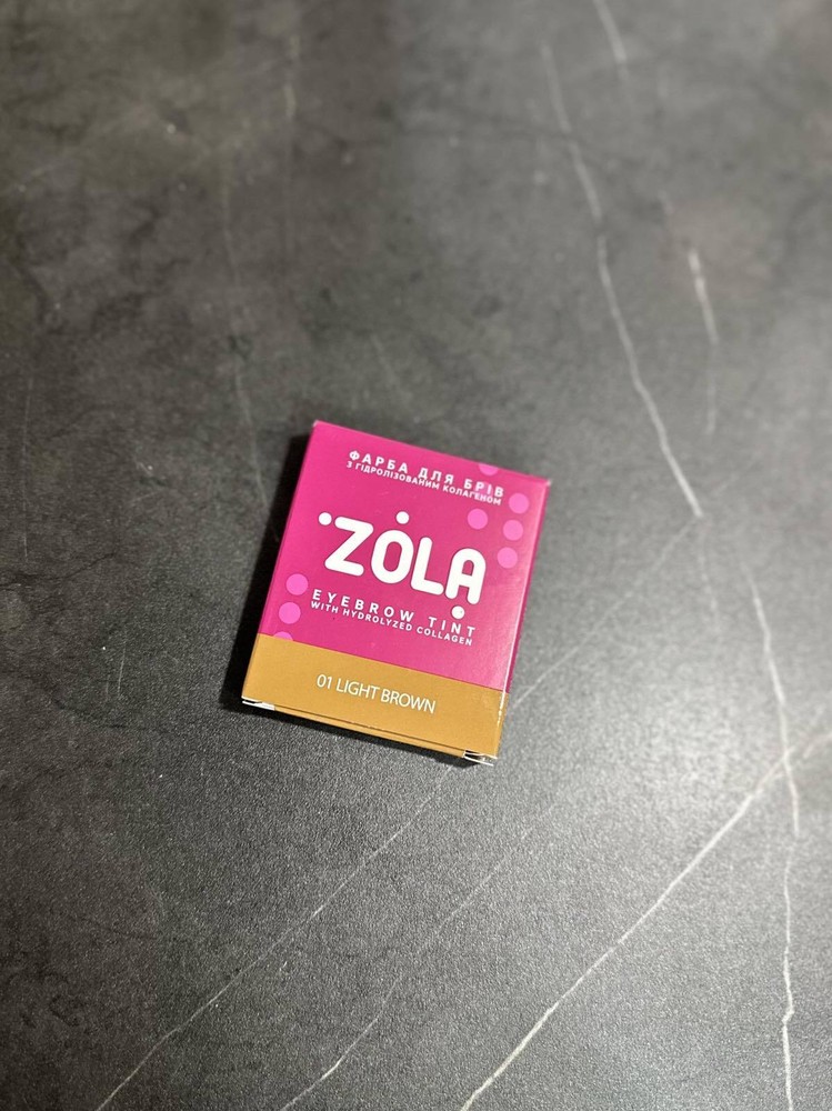 ZOLA EYEBROW TINT WITH COLLAGEN IN A SACHET AN OXIDIZER