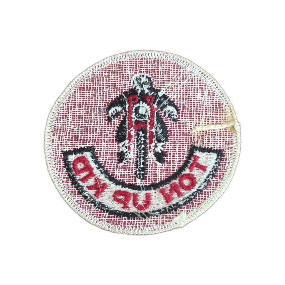 Motorcycle Patch Ton Up Kid NOS 3"