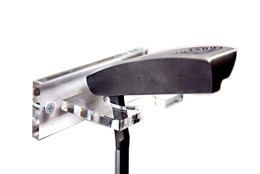 Deluxe Clear Acrylic Vertical Golf Club Wall Mount Bracket (A052-A)