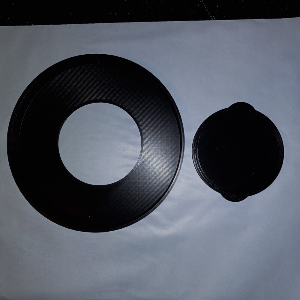 Stop Down Mask External cap for Meade LX85 R5 120 Refractor 77mm hole w/ Plug