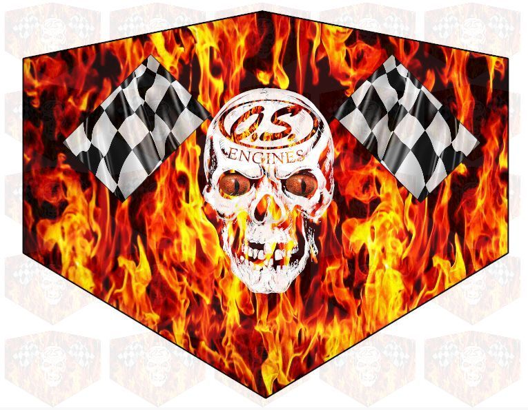 O.S. Engine Custom Graphics Decals RC Plane Airplane