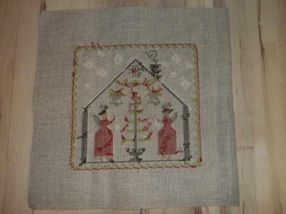 O' Tannenbaum Christmas Cross Stitch Completed
