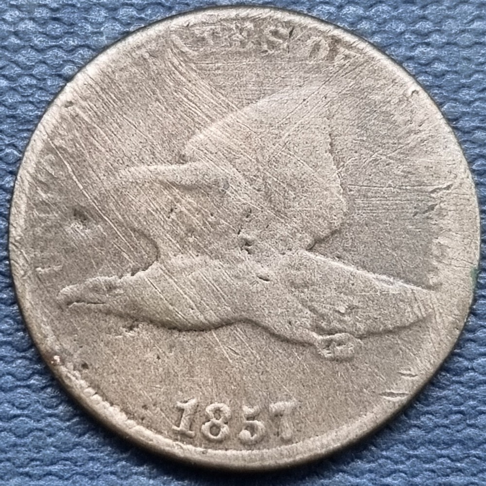 1857 Flying Eagle Cent 1c Circulated #95332