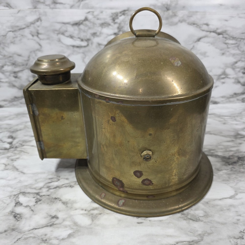 SHIP BINNACLE brass w/latern feature Solid Brass Read Description