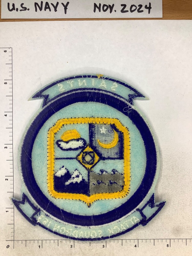 US NAVY ATTACK SQD 163 SAINTS SQUADRON PATCH