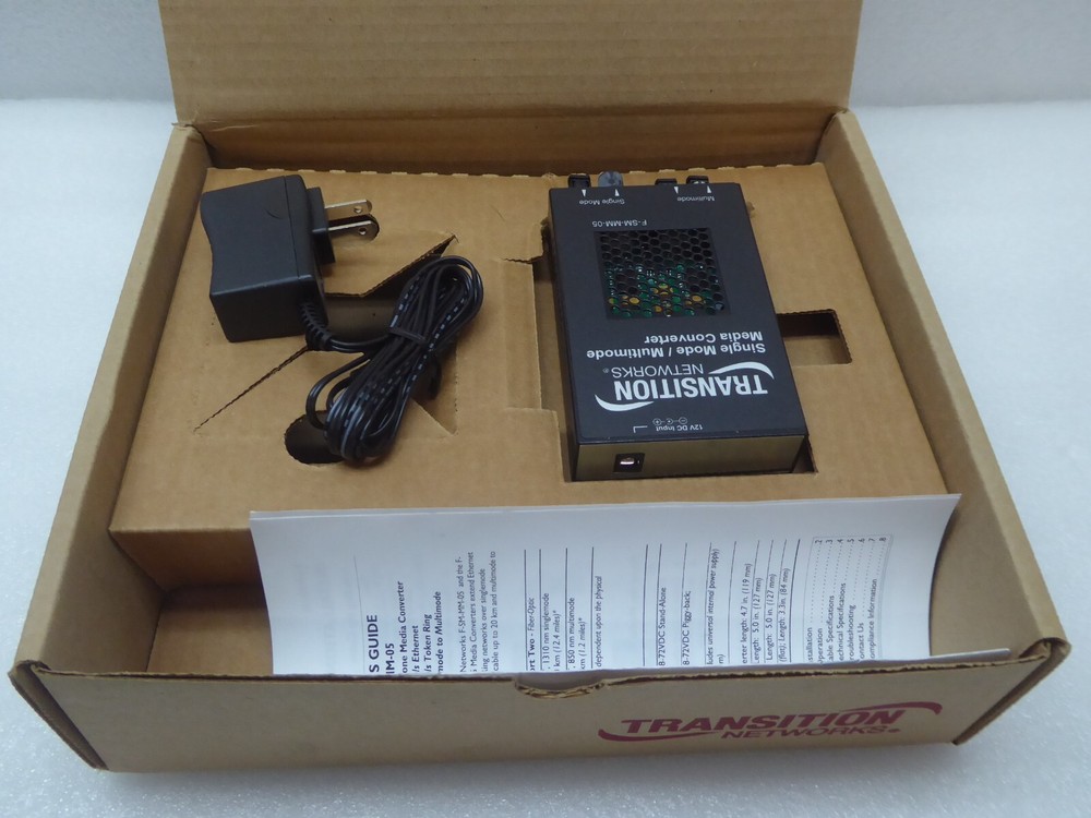 Transition Networks F-SM-MM-05 Single Mode / Multimode Media Converter