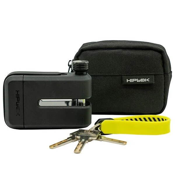 HIPLOK MD1000 DISC LOCK ALL BLACK MOTORCYCLE SECURITY