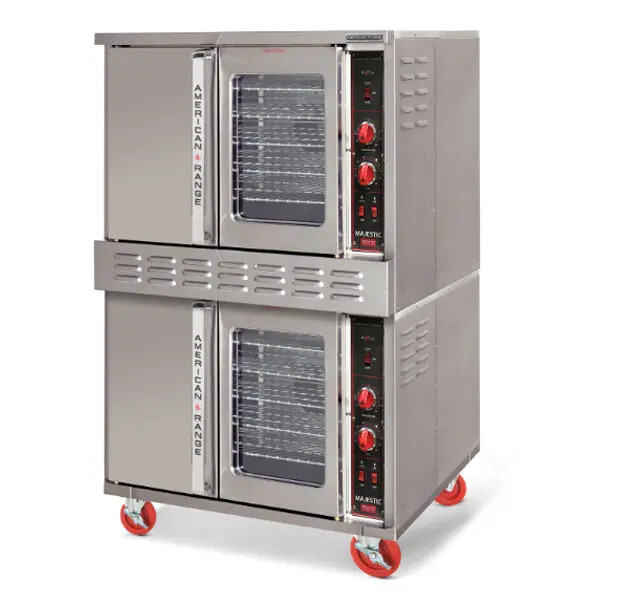 American Range MSD-2 Double Stack Standard Depth All Solid Door Convection Oven