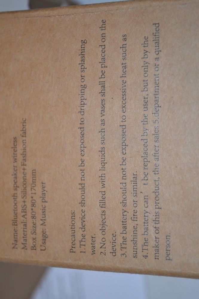 COMENCN Portable Bluetooth Wireless Speaker Black