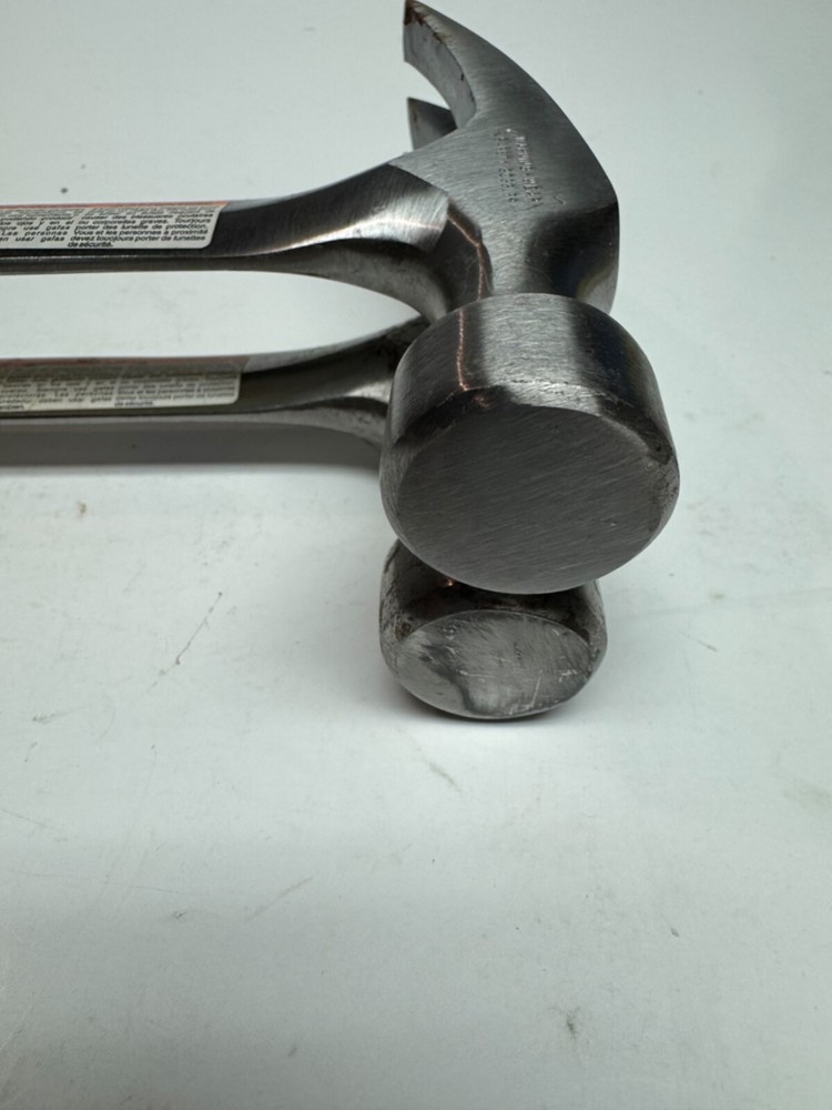 Two vintage Estwing 20 ounce leather handle hammers