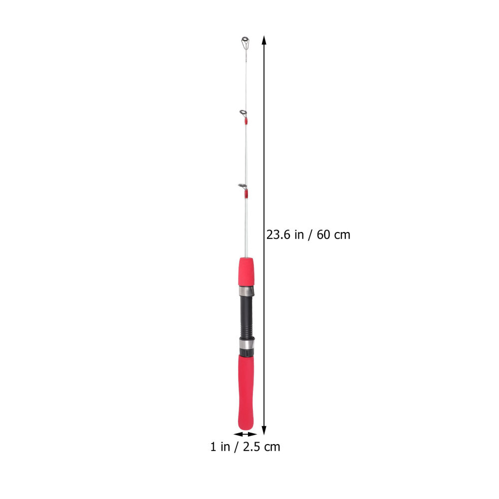 Baitcasting Ice Fishing Rod Lasting Use Comfortable Handle Solid