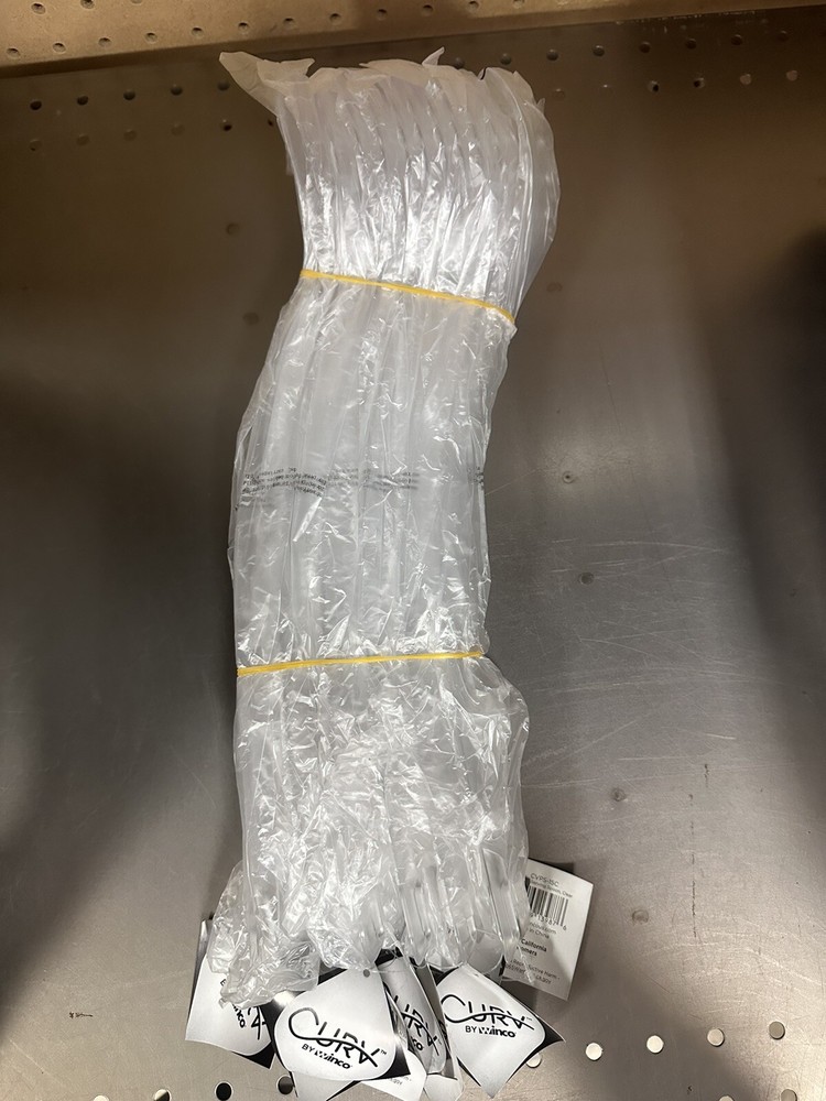 12pcs 15"Perforated Serving Spoon, Clear, PC, Curve