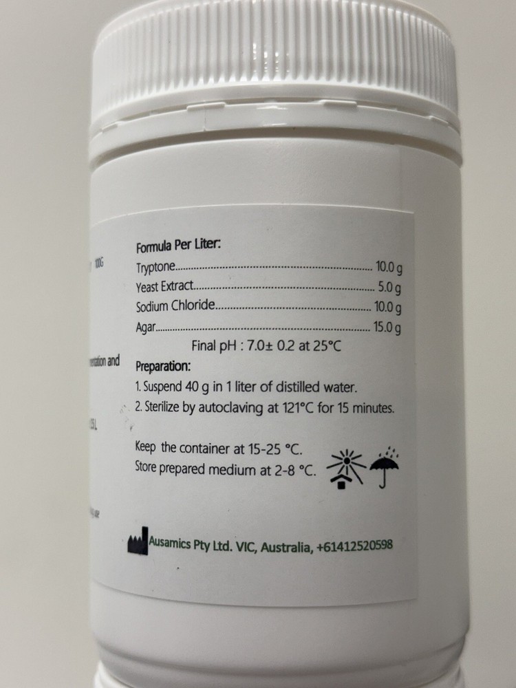 LB Luria-Bertani Agar Miller cultivation E. coli fermentation, molecular genetic