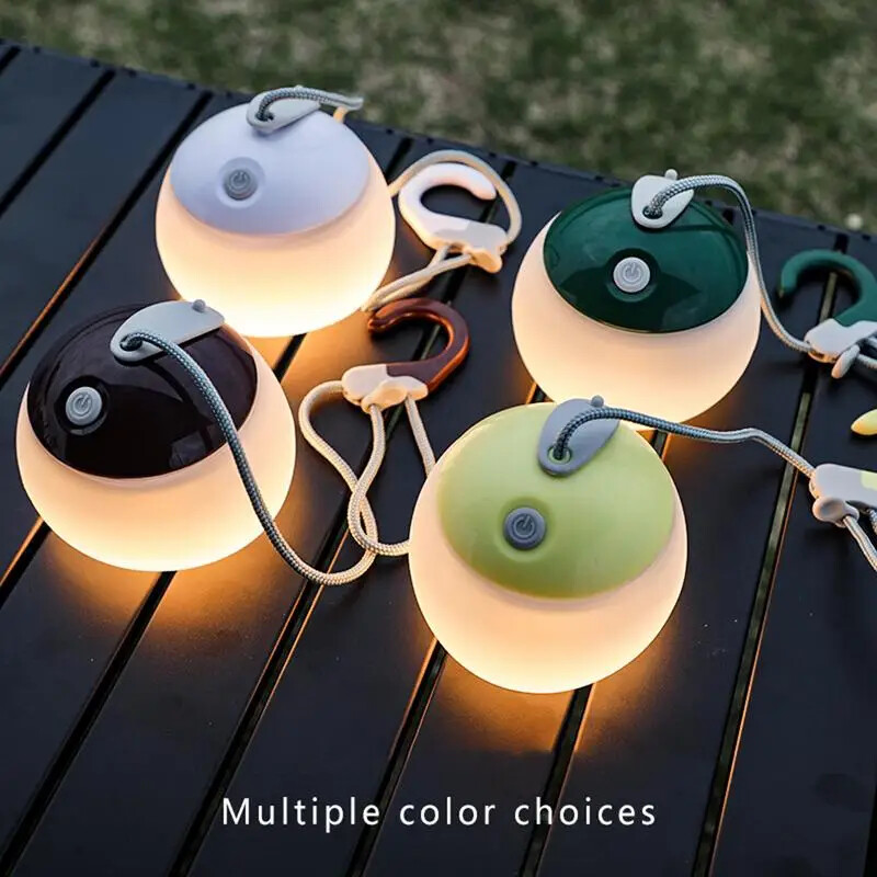 Camping Light With Hook 4Mode Adjustable LED Tent Light Portable Outdoor Lantern
