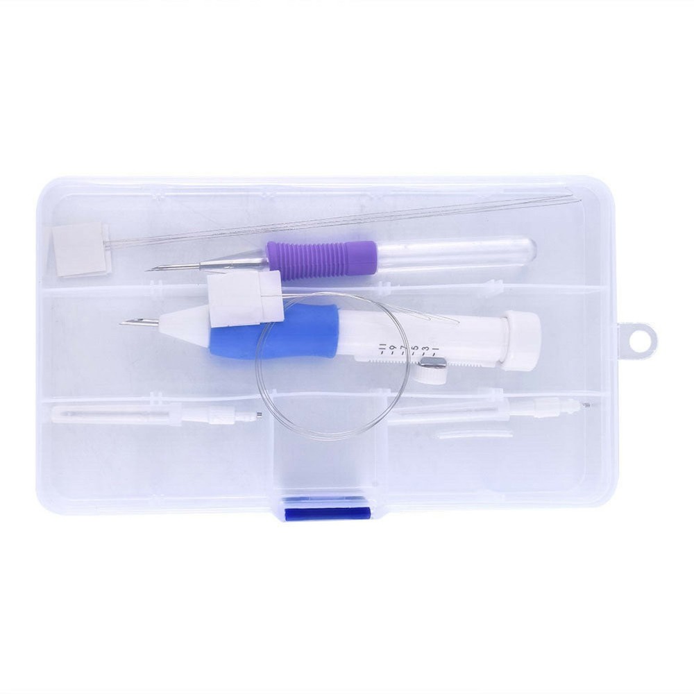 DIY Magic Embroidery Pen Set Punch Needle Stitching Knitting Sewing Tool Kit