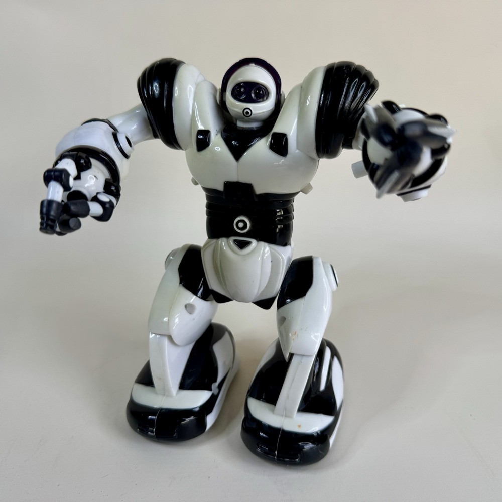 WowWee Robosapien Mini 7” Robot White Black Interactive No Remote 2004