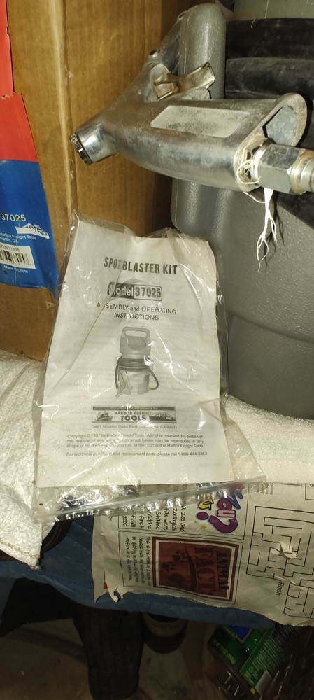 Harbor Freight Sand Blast Kit Item 37025
