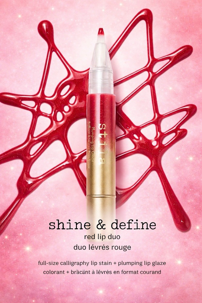Stila Shine & Define Red Lip Duo SHIPS FAST