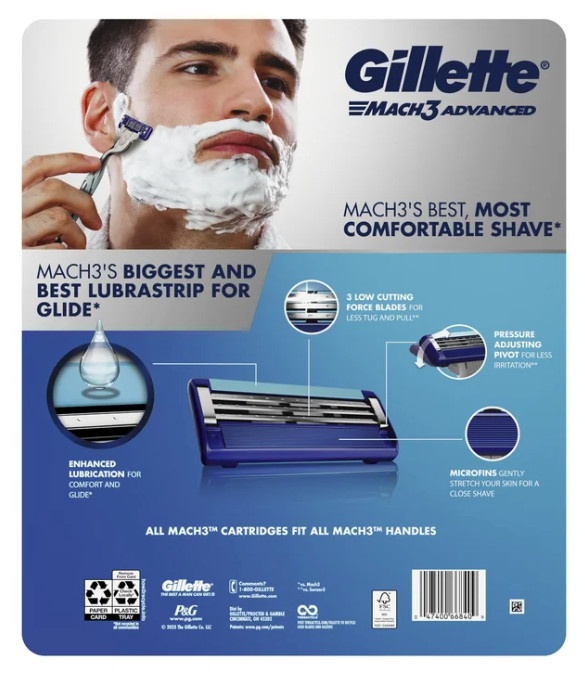 Gillette Mach3 Advanced Cartridge Refills, 20-count