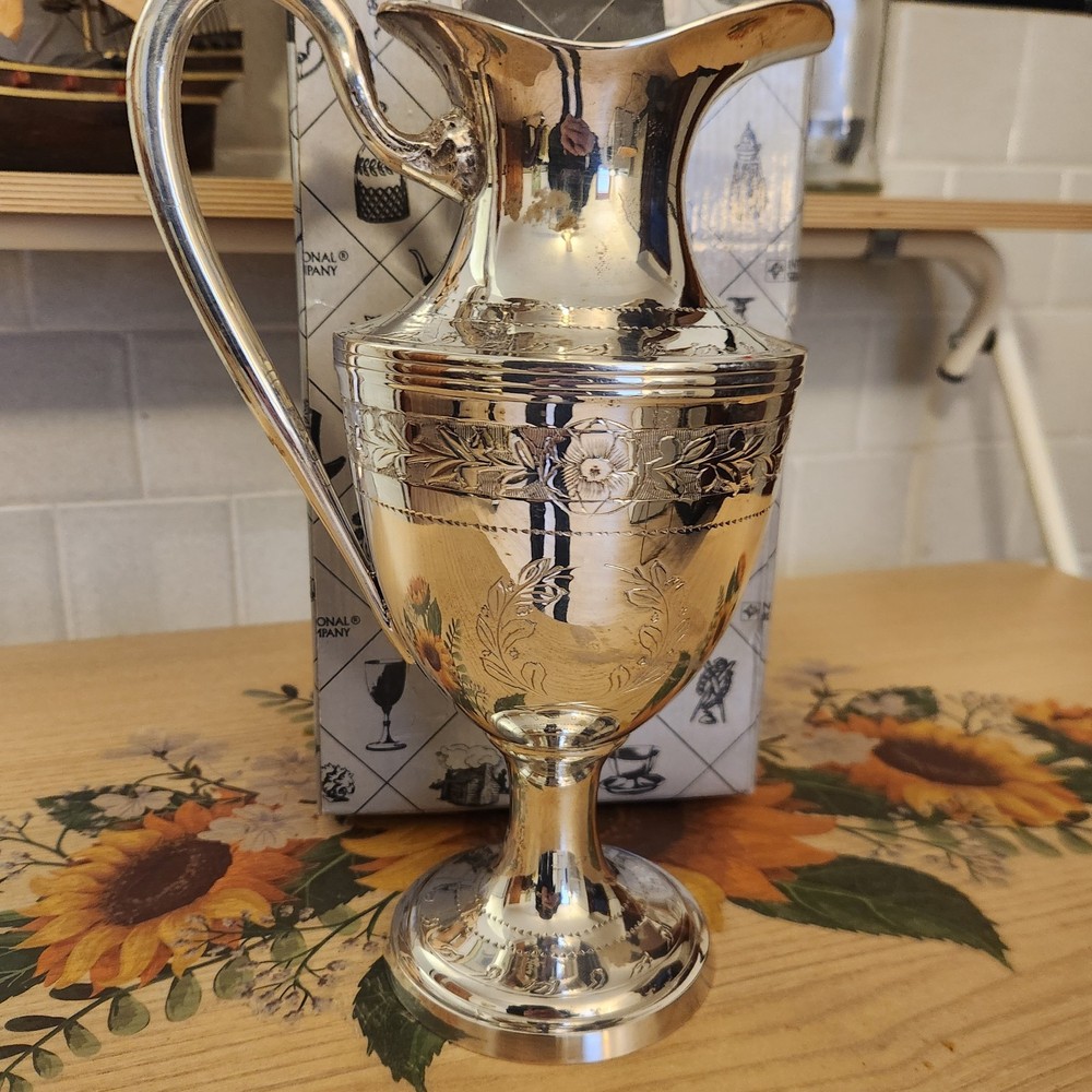 International Silver Co Water Jug Silver Plated