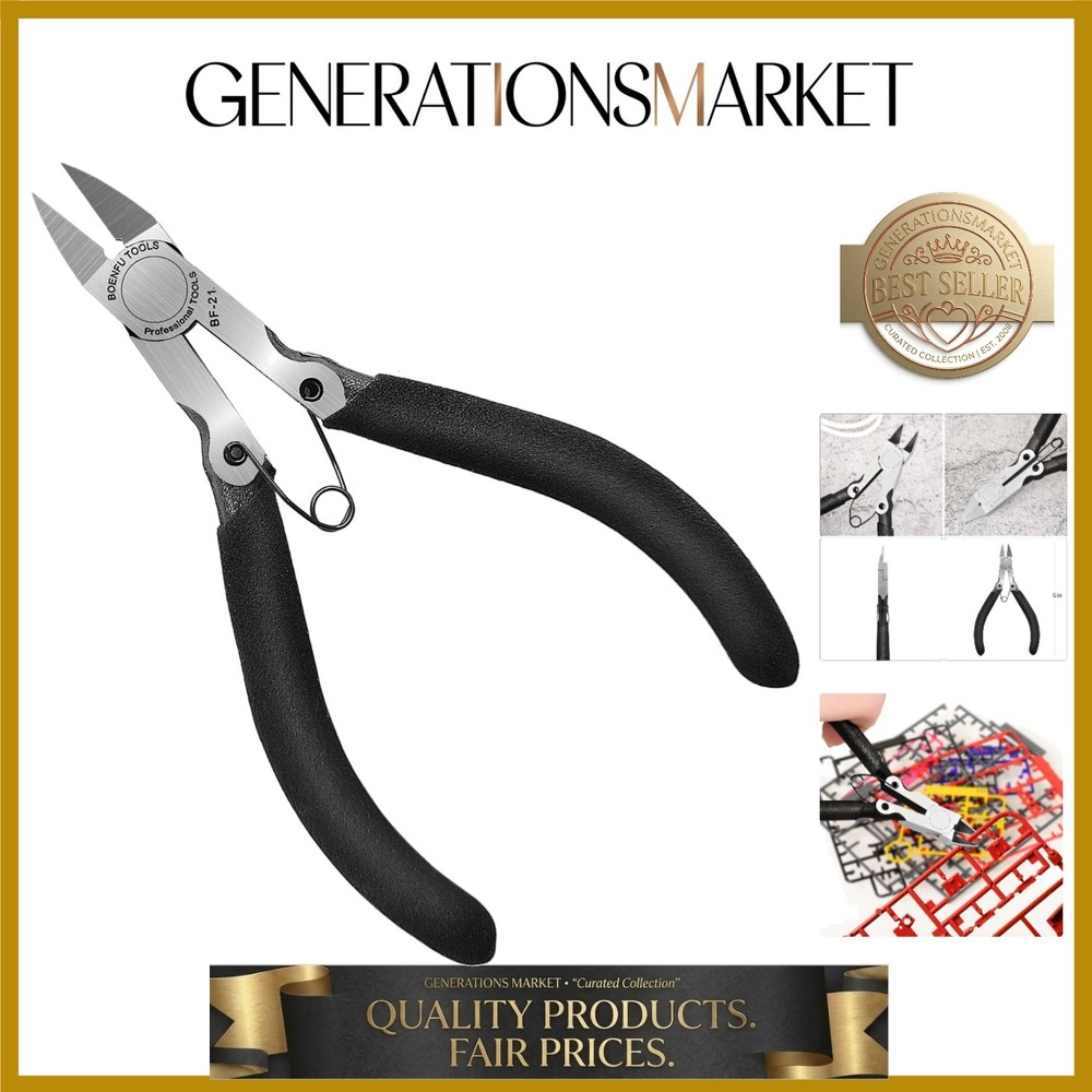 5 inch Precision Flush Cutters Multi-functional Wire Snips, Ideal for Model, ...