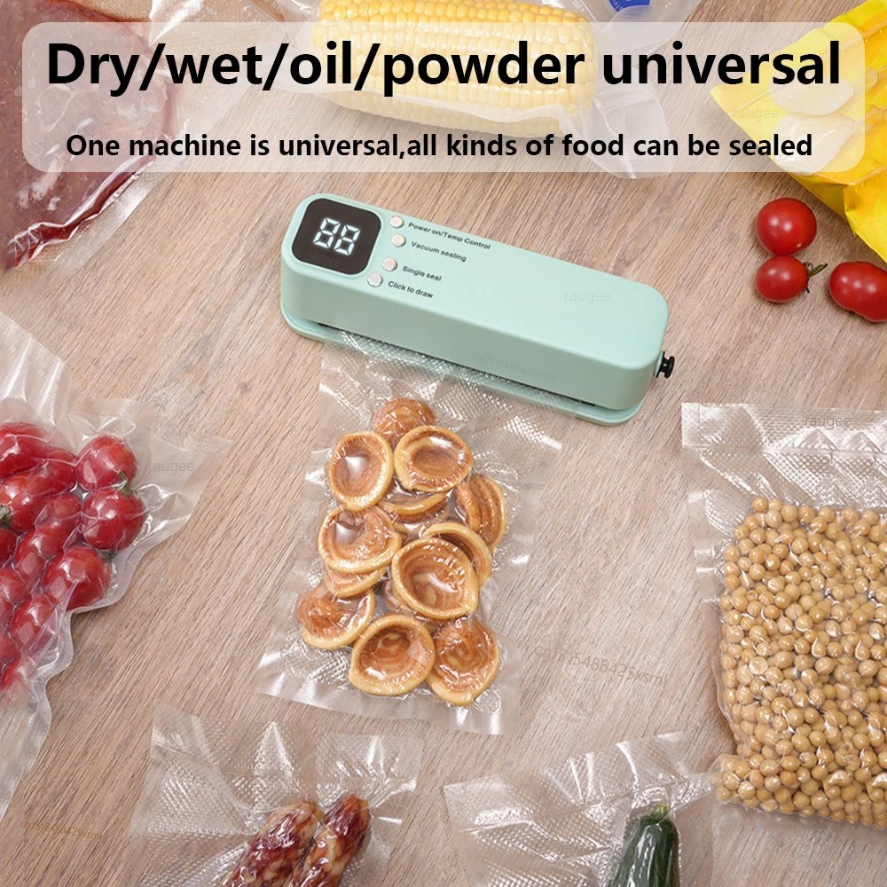Portable Mini Wireless Fully Automatic Vacuum Sealing Machine Household Sealer