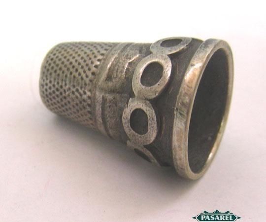Superb Vintage Continental 925 Sterling Silver Thimble